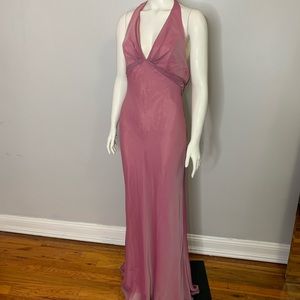 Formal evening gown | Passion pink chiffon